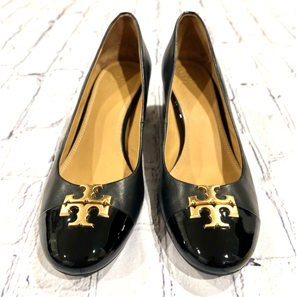Tory Burch Chelsea 50mm Soft Nappa Leather Pump Shoes Sz 11